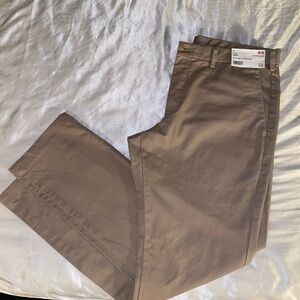Brand New Uniqlo Beige Flat front Chino Pants